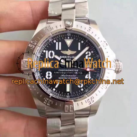 Replica Breitling Avenger II Seawolf A1733110/BC31/169A N Stainless Steel Black Dial Swiss 2836-2