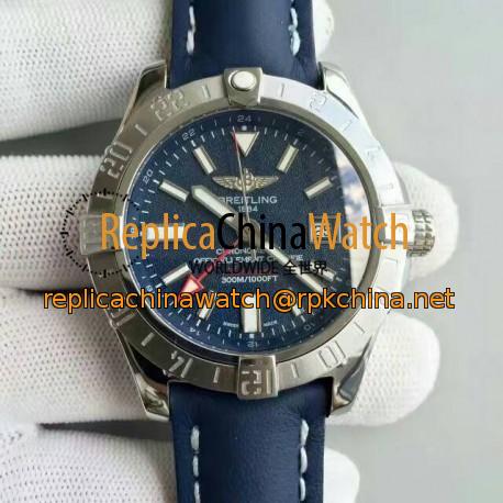 Replica Breitling Avenger II GMT A3239011/C872/105X/A20BA.1 N Stainless Steel Blue Dial Swiss 2836-2