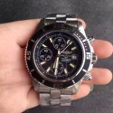 Replica Breitling Superocean Chronograph A1334102/BA84/134A N Stainless Steel Black & White Dial Swiss 7750