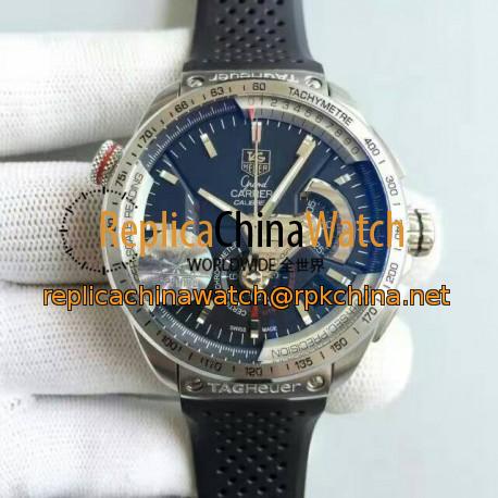 Replica Tag Heuer Grand Carrera Calibre 36 RS Chronograph CAV5115.FT6019 V6 Stainless Steel Black Dial Swiss 7750