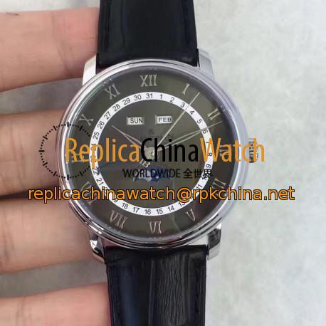 Replica Blancpain Villeret 6654A-1127-55B BF Stainless Steel Black Dial Swiss 6654