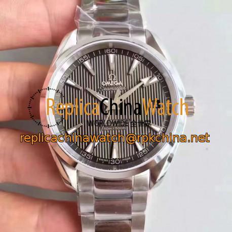 Replica Omega Seamaster Aqua Terra 150M Master Co-Axial 231.10.42.21.01.003 KW Stainless Steel Black Dial Swiss 8500