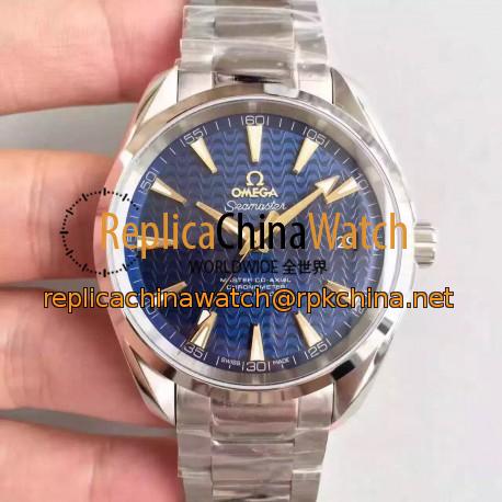 Replica Omega Seamaster Aqua Terra 150M Master Co-Axial 231.10.42.21.03.004 KW Stainless Steel Blue Dial Swiss 8500