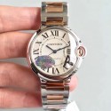 Replica Ballon Bleu De Cartier Ladies W6920033 36MM V6 Stainless Steel & Rose Gold Silver Dial M9015