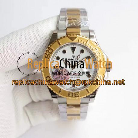 Replica Rolex Yacht-Master 40 116622 JF Stainless Steel & Yellow Gold White Dial Swiss 2836-2