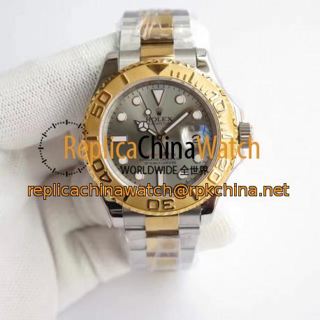 Replica Rolex Yacht-Master 40 116622 JF Stainless Steel & Yellow Gold Anthracite Dial Swiss 3135