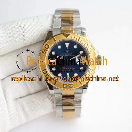 Replica Rolex Yacht-Master 40 116622 JF Stainless Steel & Yellow Gold Blue Dial Swiss 3135