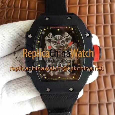 Replica Richard Mille RM27-01 Rafael Nadal PVD Black Dial M9015