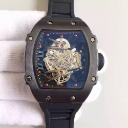 Replica Richard Mille RM27-02 PVD Black & Skeleton Dial M9015