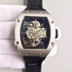 Replica Richard Mille RM27-02 Stainless Steel Black & Skeleton Dial M9015