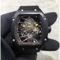 Replica Richard Mille RM27-02 PVD Black & Skeleton Dial M9015