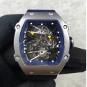 Replica Richard Mille RM27-02 Stainless Steel Blue & Skeleton Dial M9015