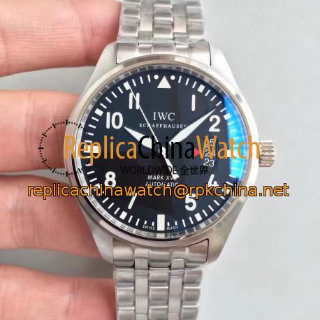 Replica IWC Pilot Mark XVII IW326504 MK Stainless Steel Black Dial Swiss 2892