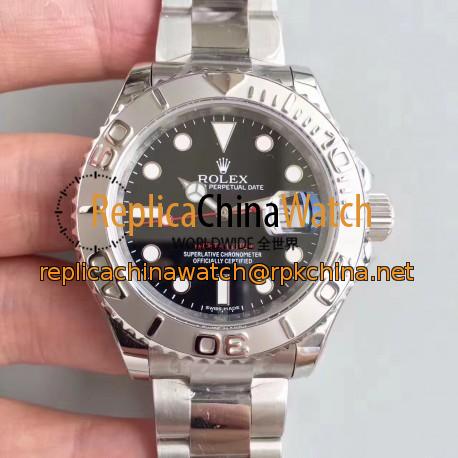 Replica Rolex Yacht-Master 40 116622 EW Stainless Steel Black Dial Swiss 3135