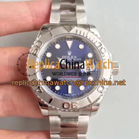 Replica Rolex Yacht-Master 40 116622 EW Stainless Steel Blue Dial Swiss 3135