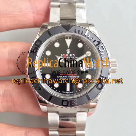 Replica Rolex Yacht-Master 40 116622 EW Stainless Steel Black Dial Swiss 3135