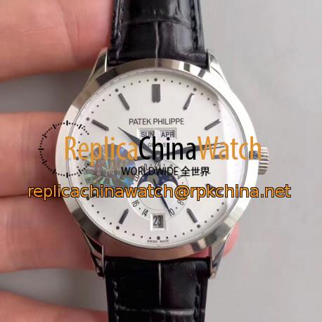 Replica Patek Philippe Annual Calendar 5396G KM Stainless Steel White Dial Swiss 324S