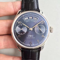 Replica IWC Portugieser Annual Calendar IW503502 YL Stainless Steel Blue Dial Swiss 52850