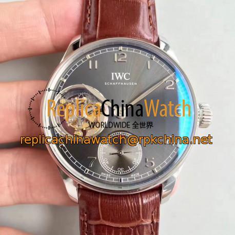 Replica IWC Portugieser Tourbillon IW546301 AZ Stainless Steel Anthracite Dial Swiss Caliber 65192