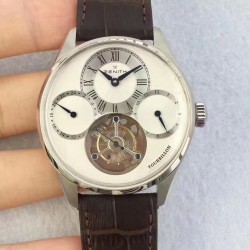 Replica Zenith El Primero Tourbillon BP Stainless Steel White Dial Swiss Tourbillon