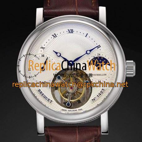 Replica Breguet Grand Complication Moonphase Stainless Steel Swiss Tourbillon