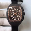 Replica Franck Muller Vanguard Carbon FM V 45 CC DT CB NR Forged Carbon Black & Gold Dial Swiss 7750