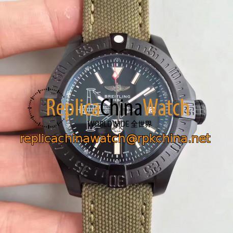 Replica Breitling Avenger II Seawolf Boelcke M173316Y/BE72 GF PVD Black Dial Swiss 2824-2