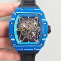 Replica Richard Mille RM35-01 Rafael Nadal KV Blue Forged Carbon Blue & Skeleton Dial M6T51