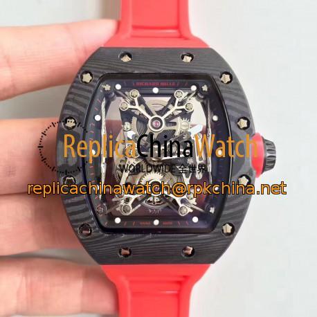 Replica Richard Mille RM50-27-01 NTPT KV Black Forged Carbon Black & Skeleton Dial M9015