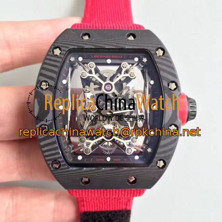 Replica Richard Mille RM50-27-01 NTPT KV Black Forged Carbon Black & Skeleton Dial M9015