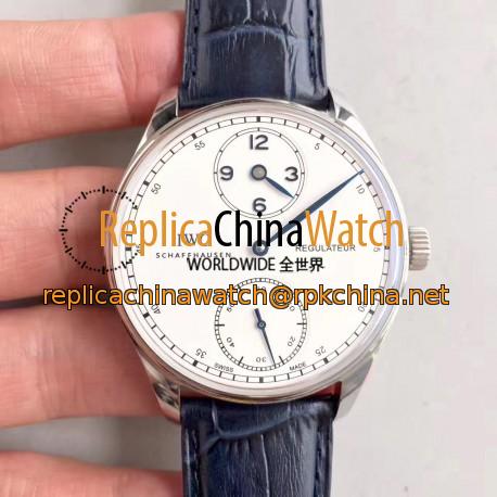 Replica IWC Portugieser Regulateur IW544401 ZF Stainless Steel White & Blue Dial Swiss IWC 98245