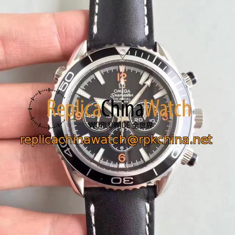 Replica Omega Seamaster Planet Ocean 600 M Co-Axial Chronograph 2210.51.00 N Stainless Steel Black Dial Swiss ETA 7750