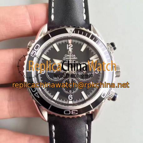 Replica Omega Seamaster Planet Ocean 600 M Co-Axial Chronograph 2210.51.00 N Stainless Steel Black Dial Swiss ETA 7750