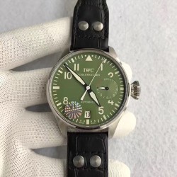 Replica IWC Big Pilot Zeeg & Cerlati IW500407 YL Stainless Steel Green Dial Swiss 51111