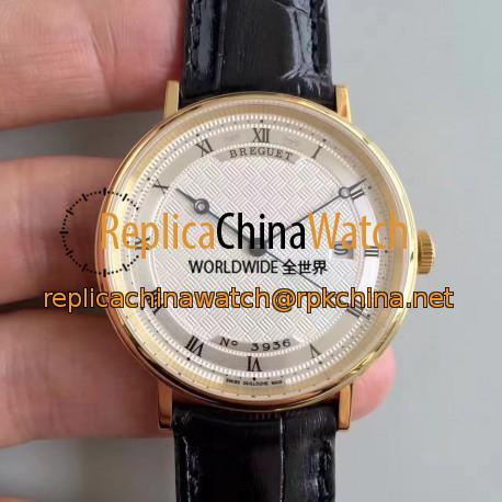 Replica Breguet Classique 5177 FK Yellow Gold Silver Dial Swiss Caliber 777Q