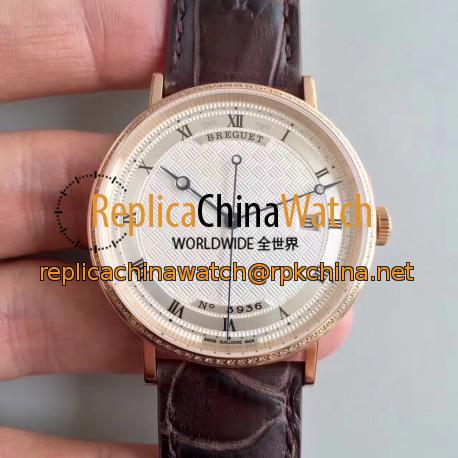 Replica Breguet Classique 5177 FK Rose Gold Silver Dial Swiss Caliber 777Q