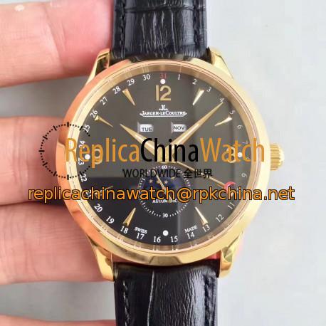 Replica Jaeger-LeCoultre Master Calendar 1552520 BF Yellow Gold Black Dial Swiss Caliber 866/1