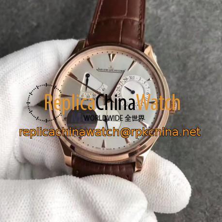 Replica Jaeger-LeCoultre Master Ultra Thin Reserve de Marche 1372501 MG Rose Gold Silver Dial Swiss Caliber 938