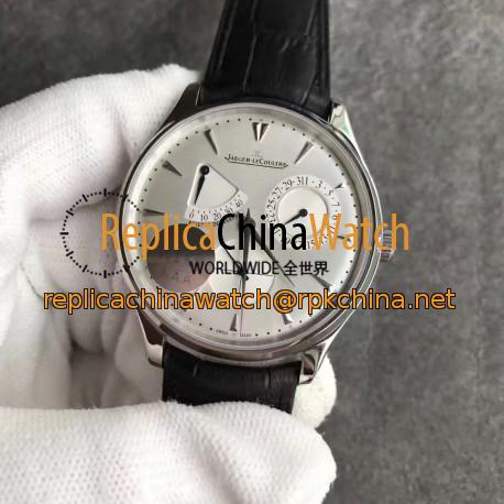 Replica Jaeger-LeCoultre Master Ultra Thin Reserve de Marche 1378420 MG Stainless Steel Silver Dial Swiss Caliber 938