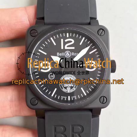 Replica Bell & Ross BR 03-92 GIGN ZF PVD Black Dial M9015