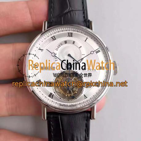 Replica Breguet Classique Complication 5317PT/12/9V6 BG Stainless Steel Silver Dial Swiss Tourbillon