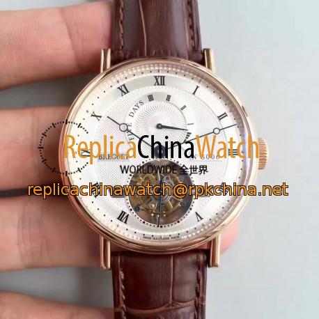 Replica Breguet Classique Complication 5317BR/12/9V6 BG Rose Gold Silver Dial Swiss Tourbillon