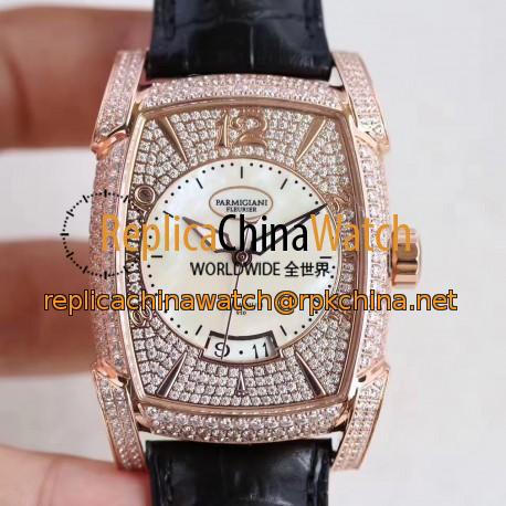 Replica Parmigiani Fleurier Kalpa Grande PF011968.01 AF Rose Gold & Diamonds Diamond Dial Swiss PF331