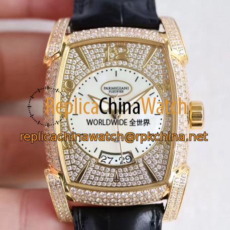 Replica Parmigiani Fleurier Kalpa Grande PF011968.01 AF Yellow Gold & Diamonds Diamond Dial Swiss PF331