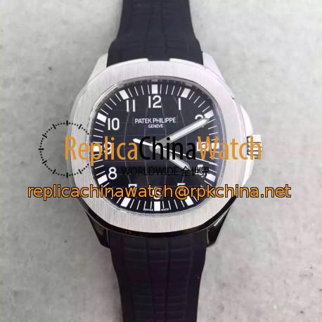 Replica Patek Philippe Aquanaut Jumbo 5167A-001 MK Stainless Steel Black Dial Swiss 324SC