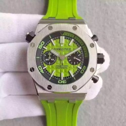 Replica Audemars Piguet Royal Oak Offshore Diver Chronograph 26703ST.OO.A038CA.01 JF Stainless Steel Green Dial Swiss 3124