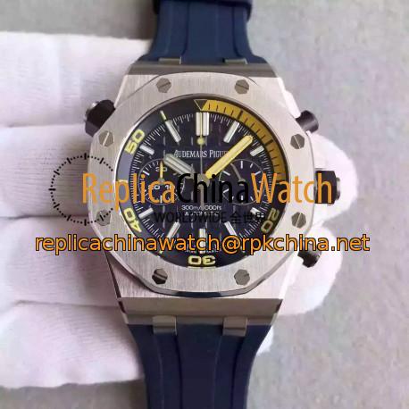 Replica Audemars Piguet Royal Oak Offshore Diver Chronograph 26703ST.OO.A027CA.01 JF Stainless Steel Blue Dial Swiss 3124