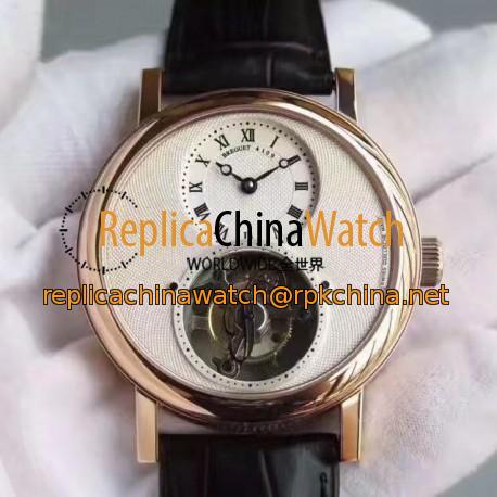 Replica Breguet Classique Complications Tourbillon 5357BA/1B/9V6 AX Rose Gold White Dial Swiss Tourbillon