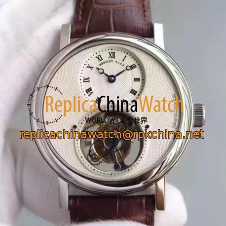 Replica Breguet Classique Complications Tourbillon 5357PT/12/9V6 AX Stainless Steel White Dial Swiss Tourbillon