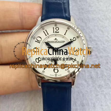 Replica Jaeger-LeCoultre Ladies Rendez-Vous Night & Day Medium 3448420 N Stainless Steel White Dial Swiss 898A/1